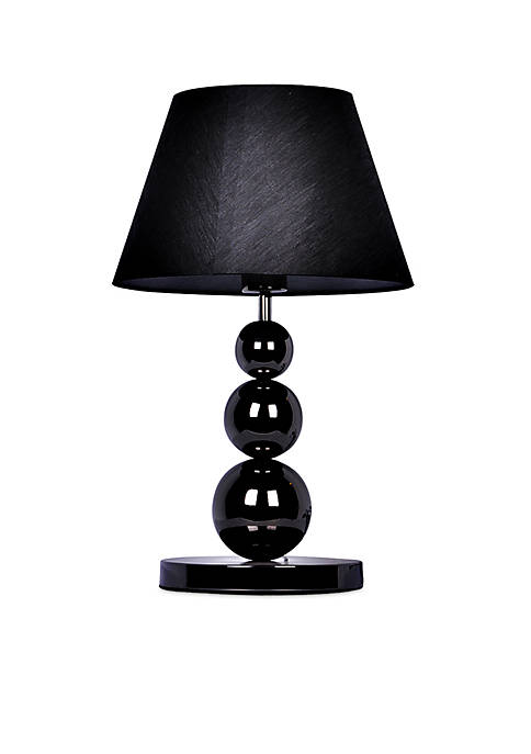 All the Rages Pearl Black Three Tier Lamp