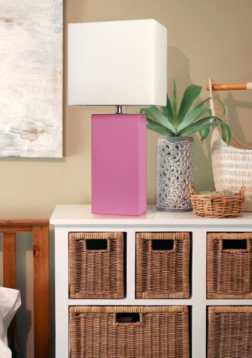 Modern Leather Table Lamp