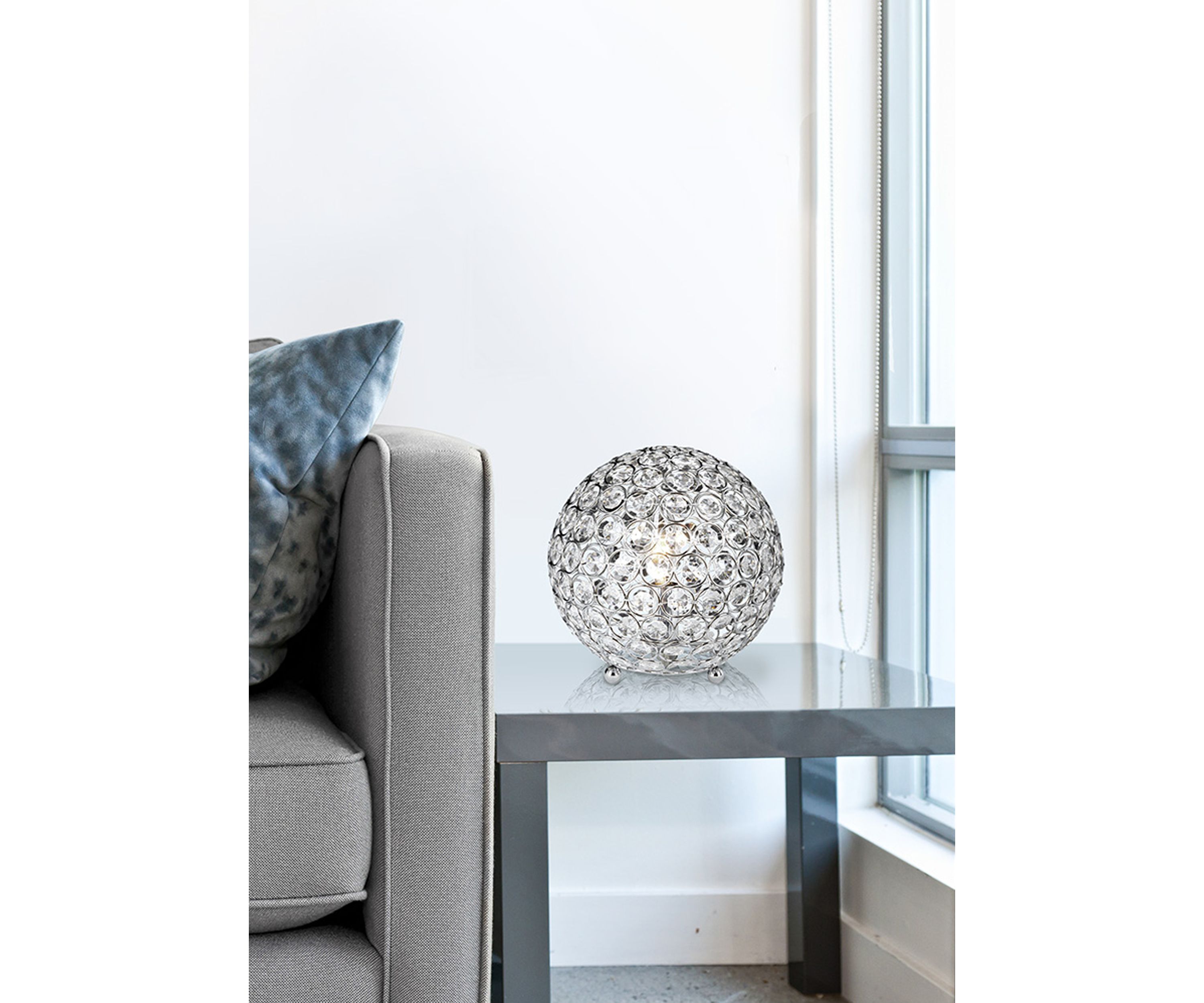 Crystal Ball Sequin Table Lamp