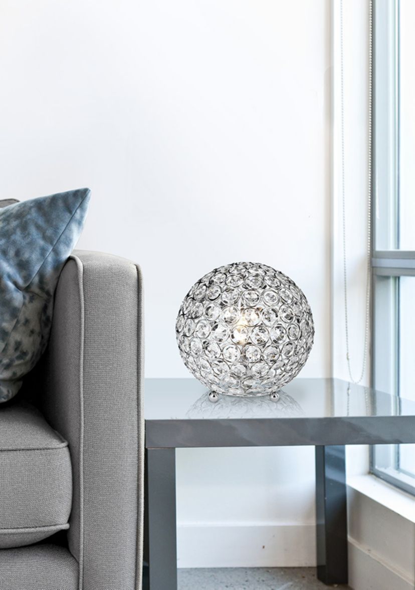 Crystal Ball Sequin Table Lamp
