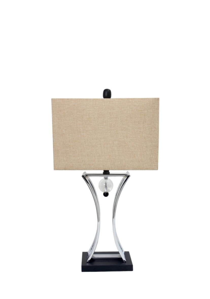 Satin Nickel Regency Executive Business Table Lamp
