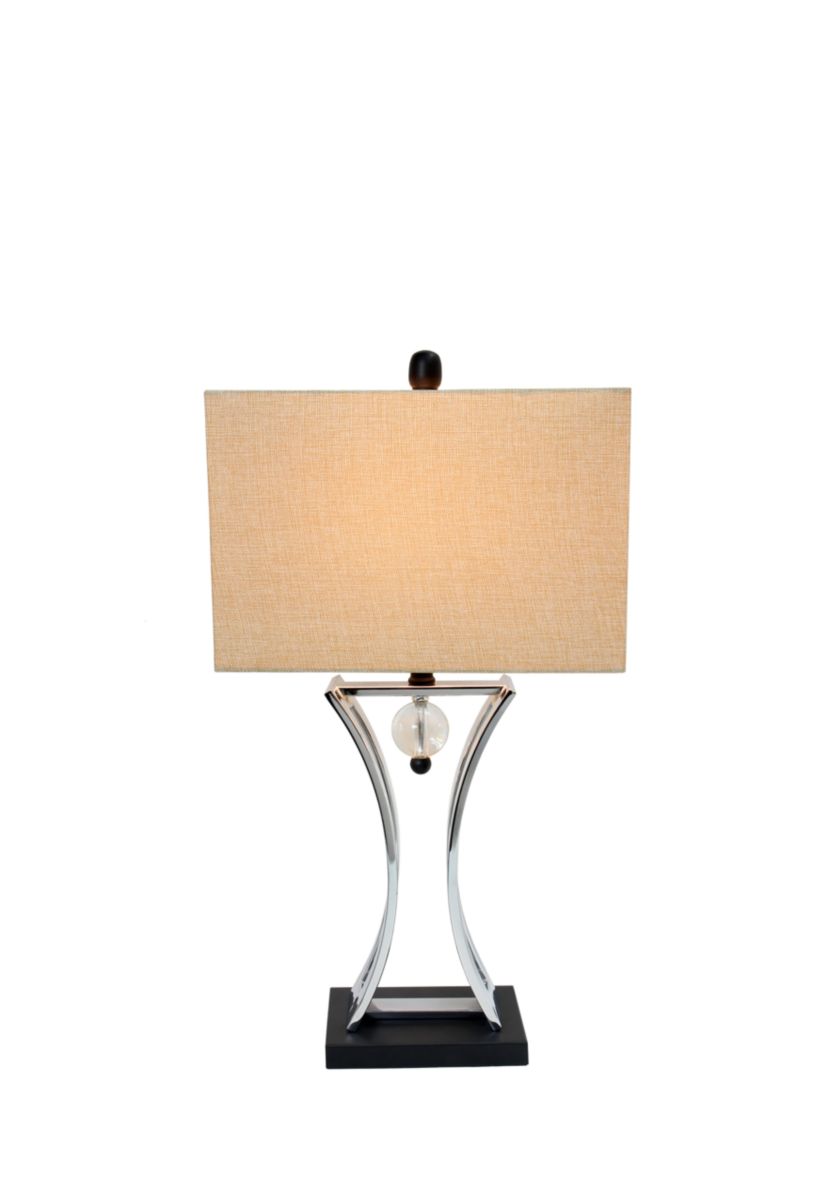 Satin Nickel Regency Executive Business Table Lamp