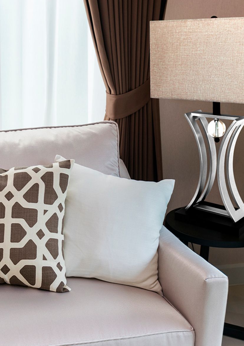 Satin Nickel Regency Executive Business Table Lamp