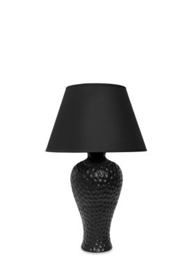 Textured Stucco Curvy Ceramic Table Lamp