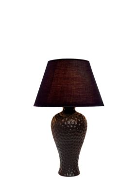 Textured Stucco Curvy Ceramic Table Lamp