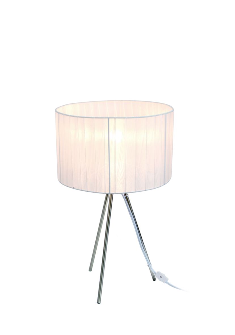 Brushed Nickel Tripod Table Lamp