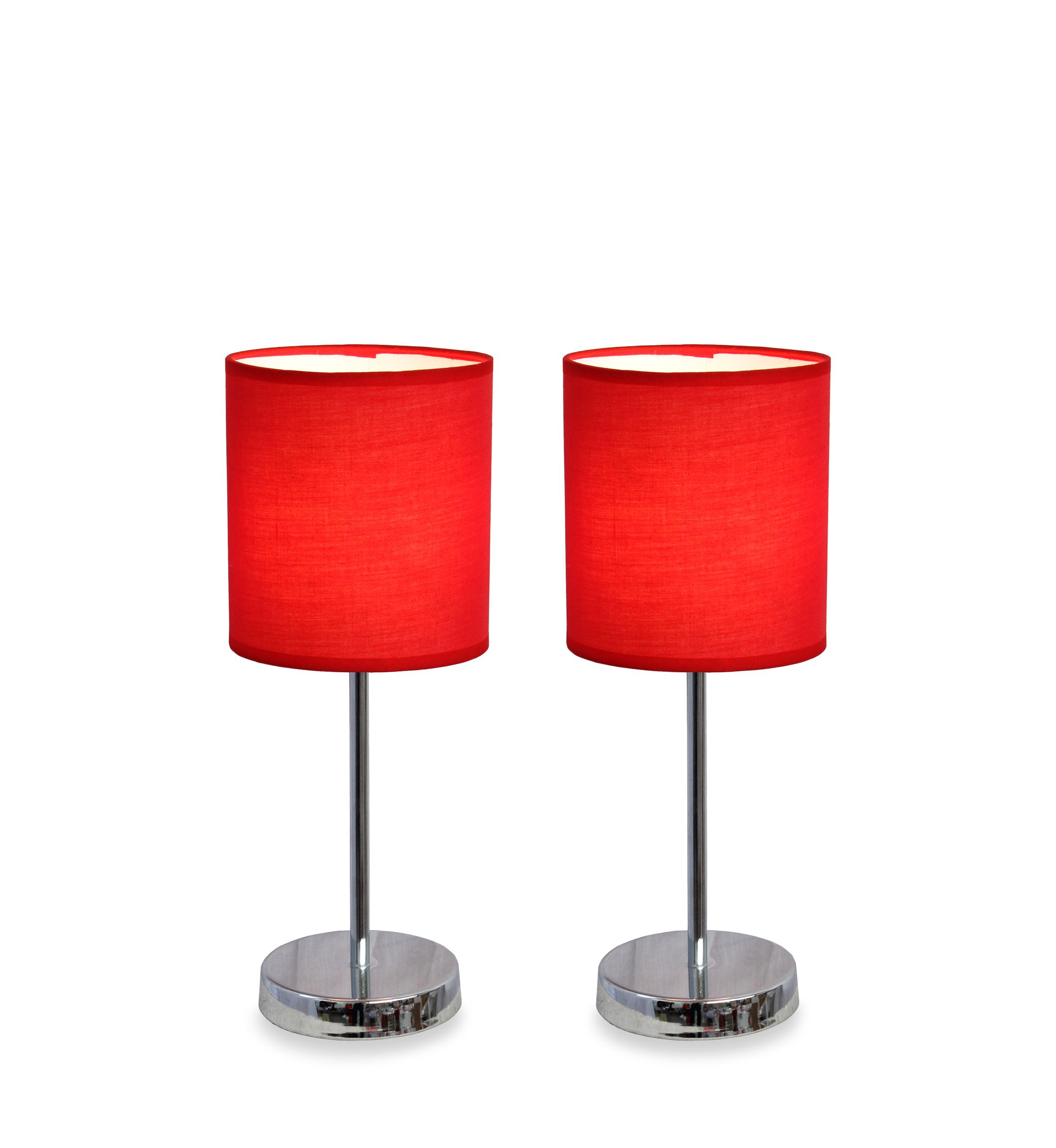 Chrome Mini Basic Table Lamp - Set Of 2