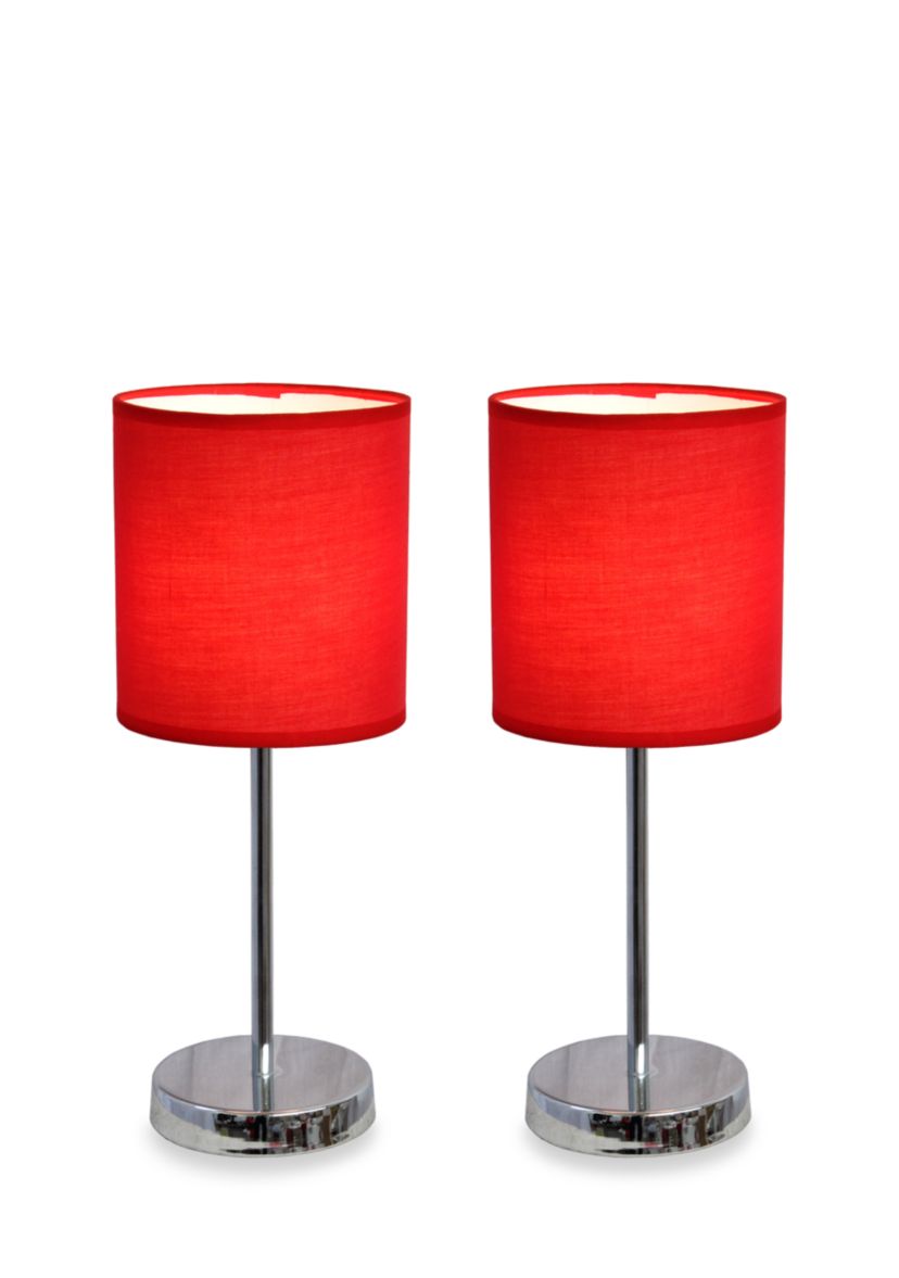 Chrome Mini Basic Table Lamp - Set Of 2