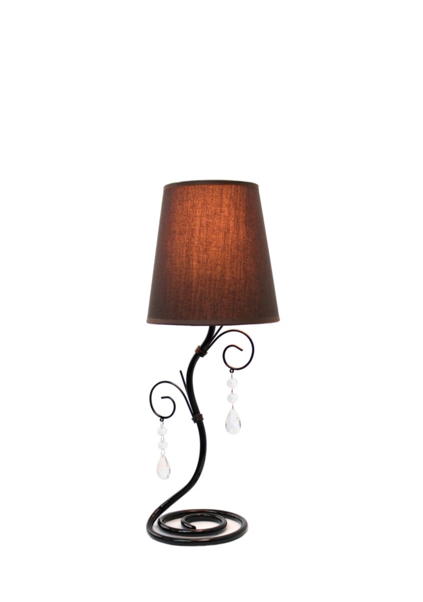 Twisted Vine Table Lamp With Hanging Beads