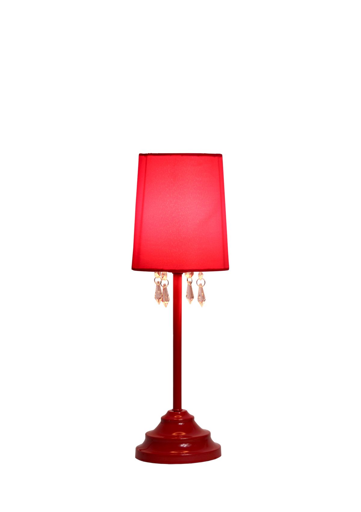 Table Lamp With Hanging Acrylic Beads