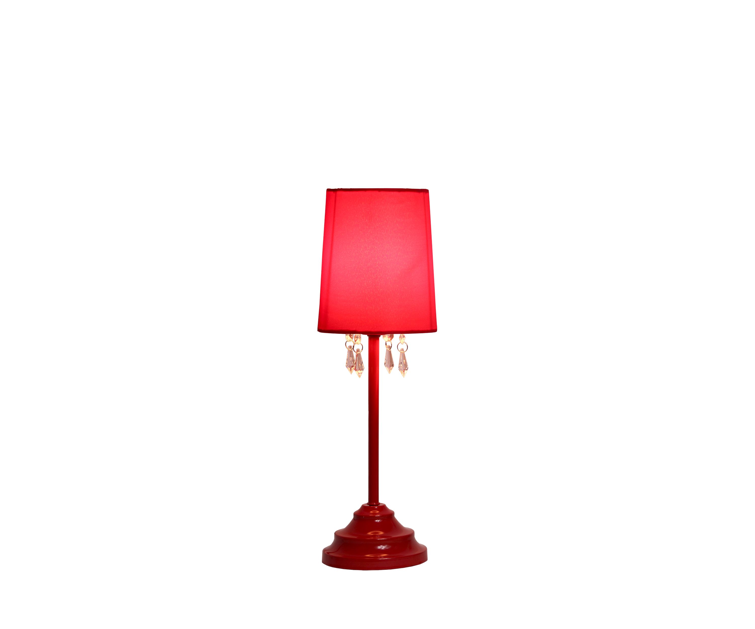 Table Lamp With Hanging Acrylic Beads