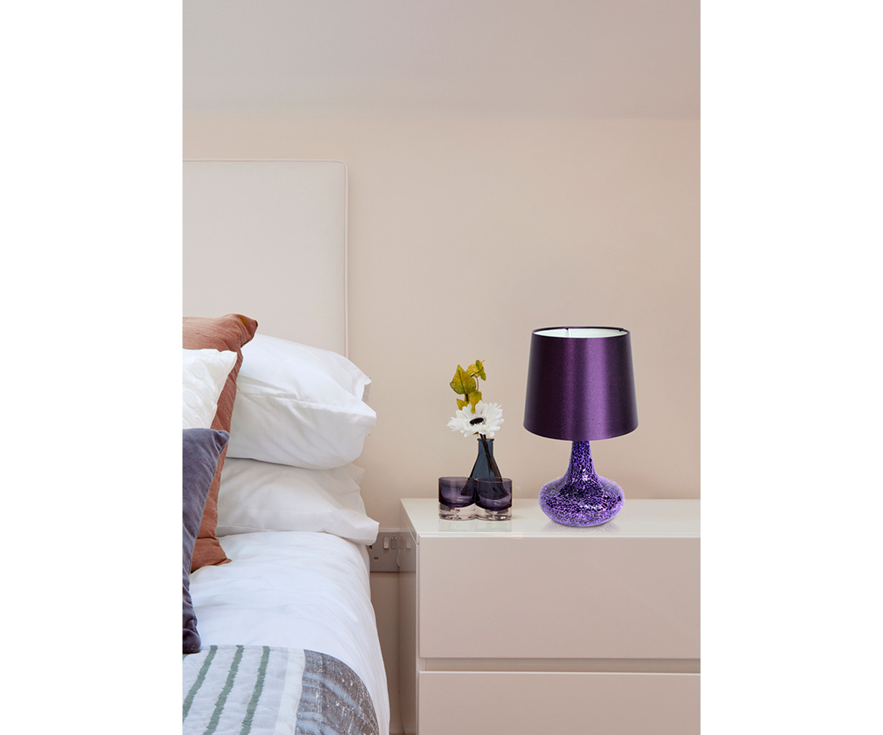 Mosaic Tiled Glass Genie Table Lamp