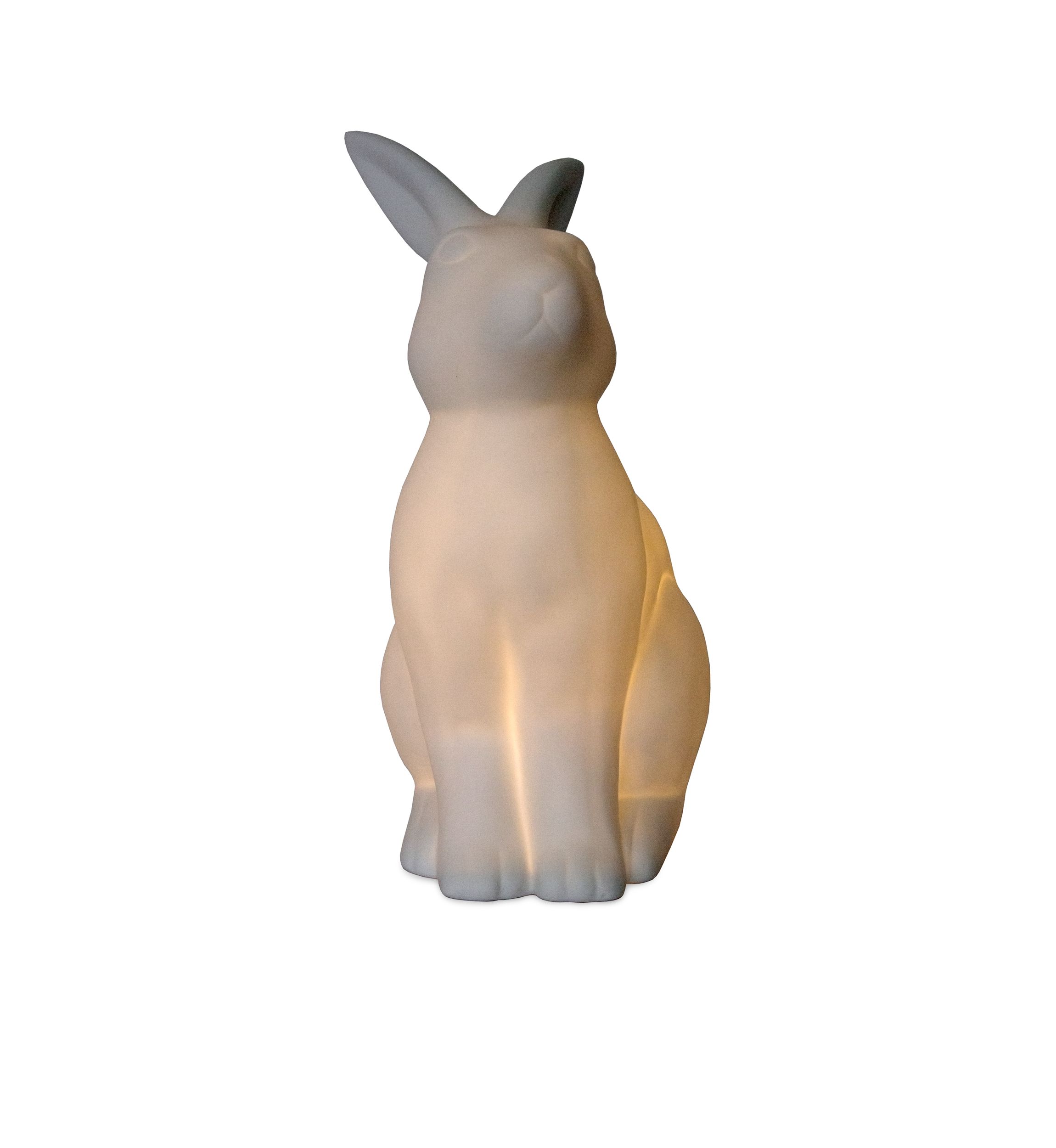 Porcelain Bunny Rabbit Table Lamp
