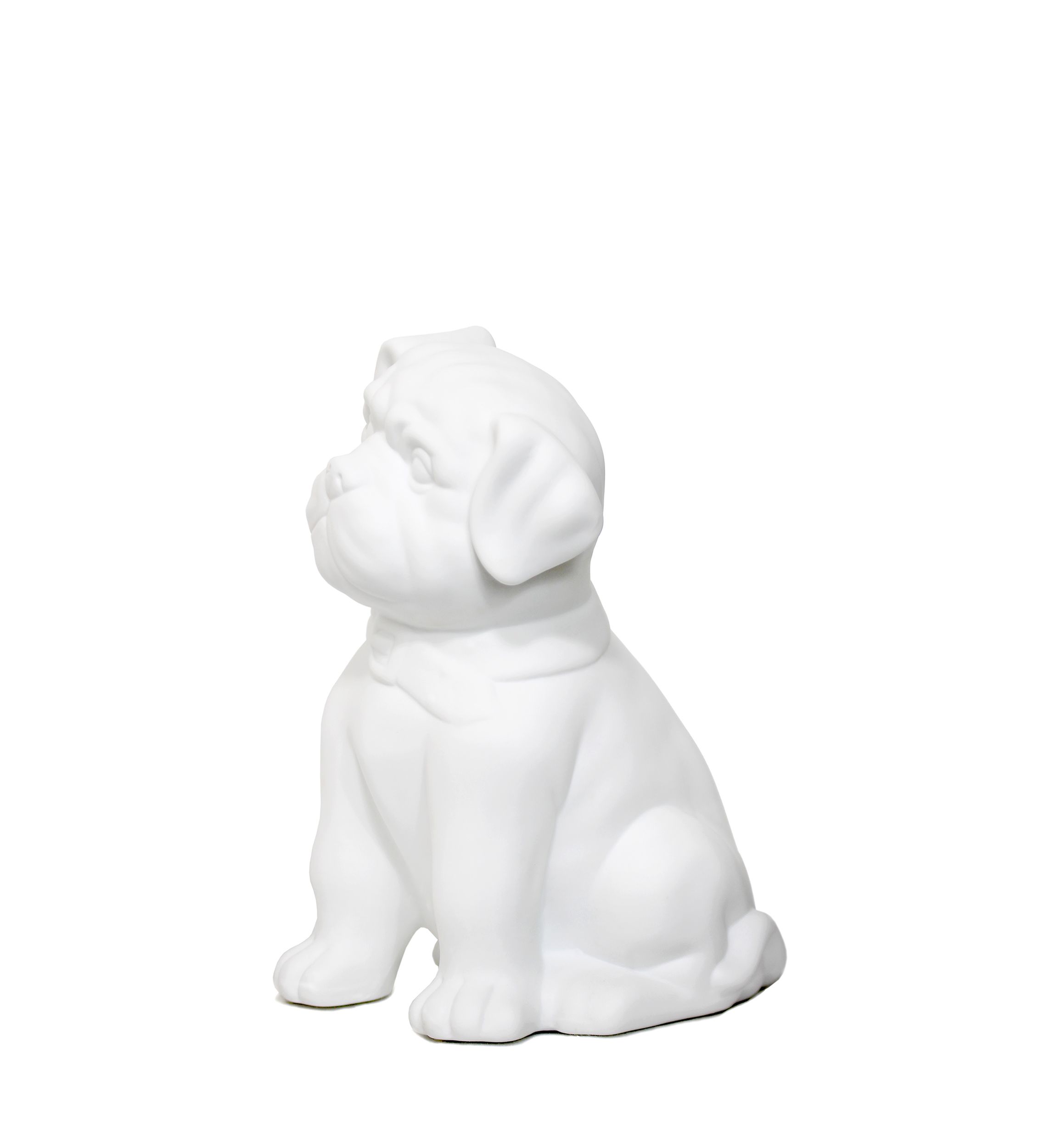 Porcelain Puppy Dog Shaped Table Lamp