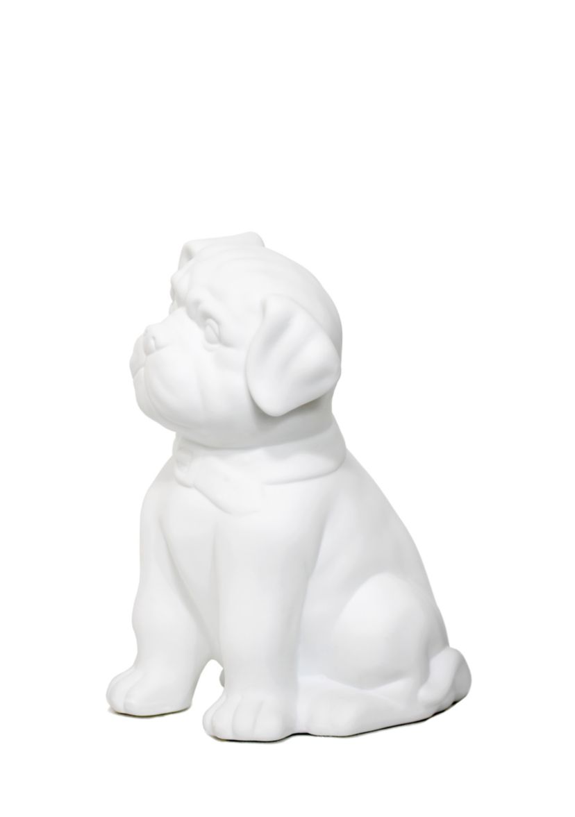 Porcelain Puppy Dog Shaped Table Lamp