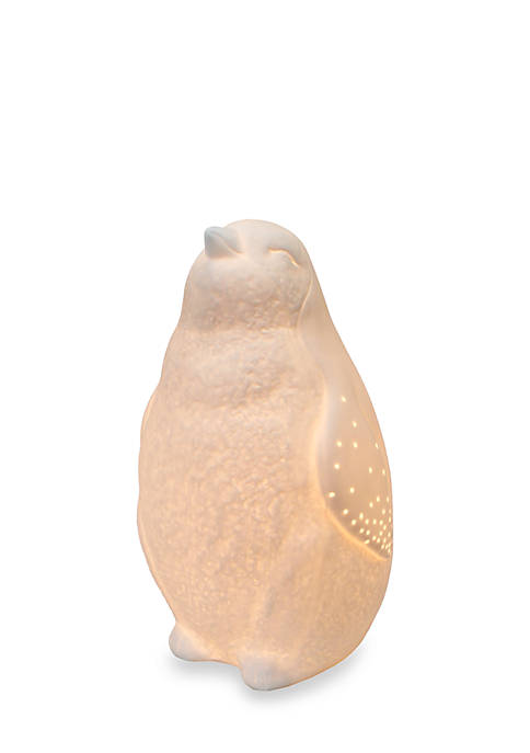 Porcelain Arctic Penguin Shaped Table Lamp