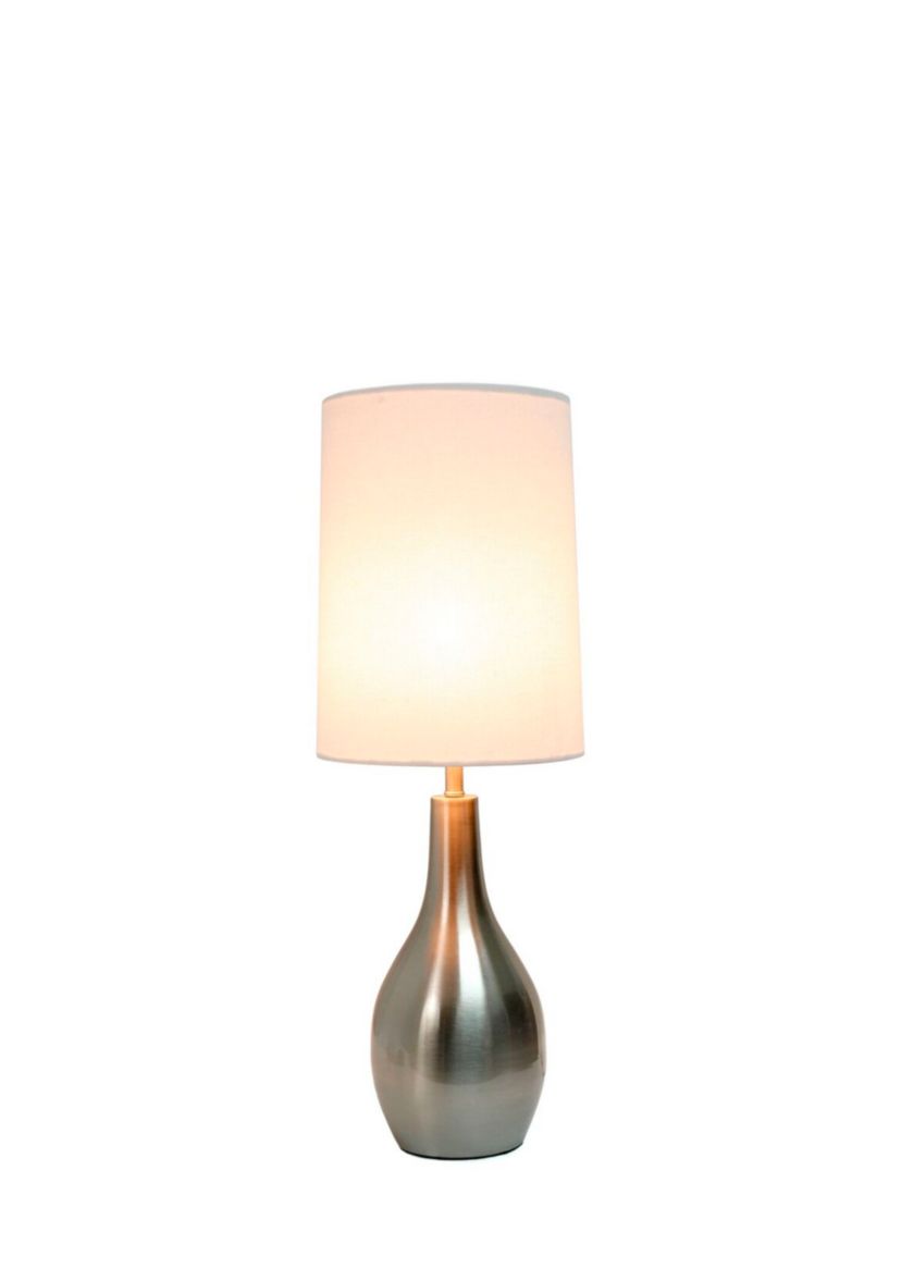 Brushed Nickel Tear Drop Table Lamp