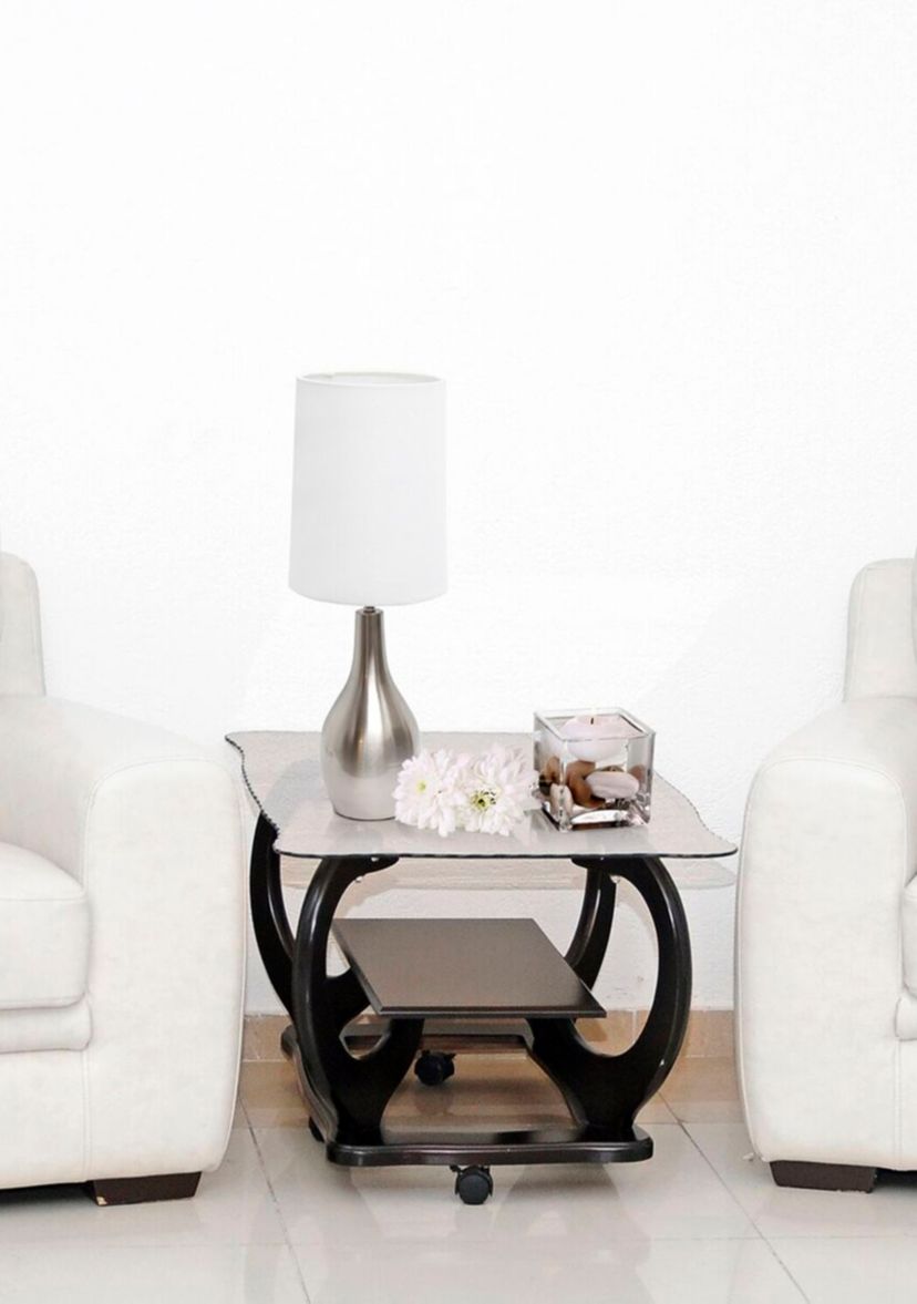 Brushed Nickel Tear Drop Table Lamp