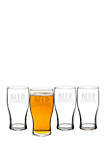 19 oz. Beer Merry Pilsner Glasses