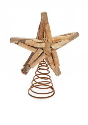 Home Accents Christmas By The Shore Driftwood Star Tree Topper Belk