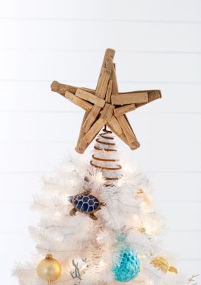 Home Accents Christmas By The Shore Driftwood Star Tree Topper Belk