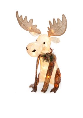 Home Accents® Country Christmas Pre-Lit Indoor/Outdoor Moose Sculpture ...