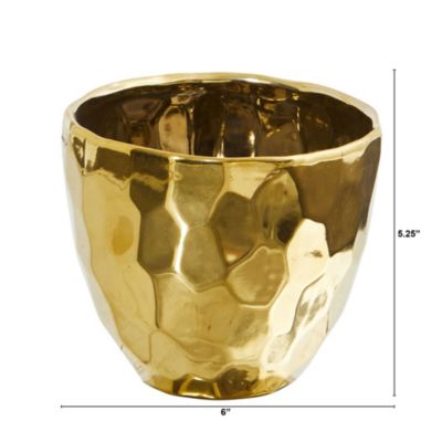 6-Inch Designer Gold Vase