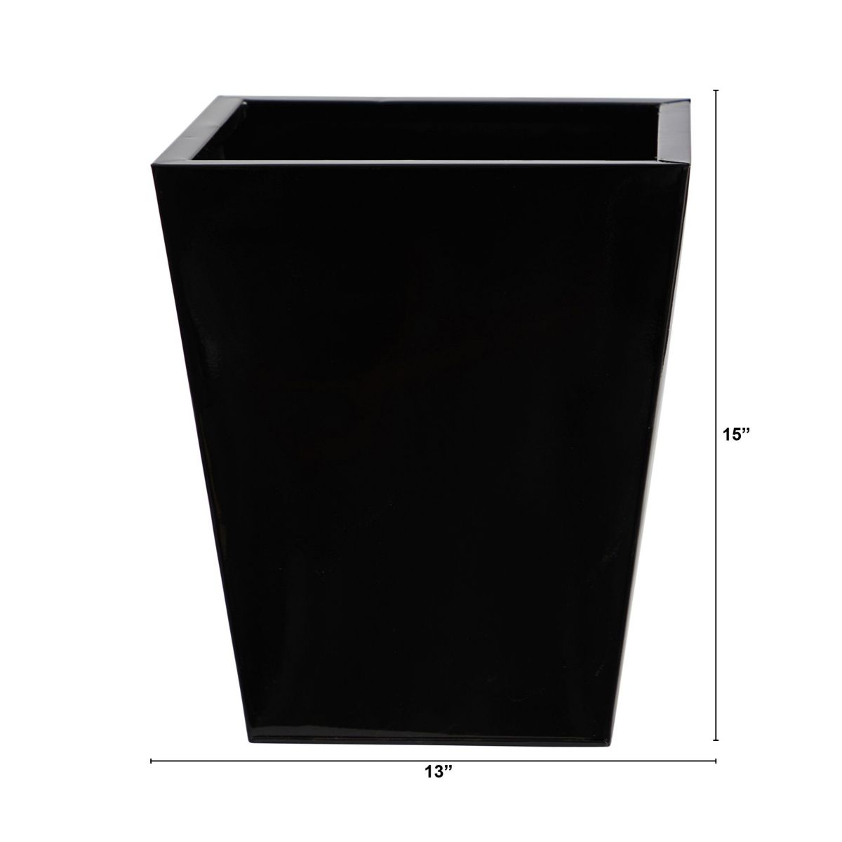 15-Inch Classic Square Metal Planter