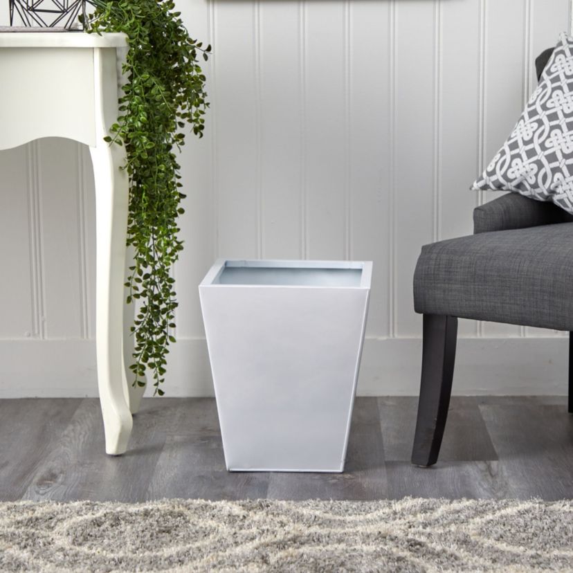15-Inch Classic Square Metal Planter