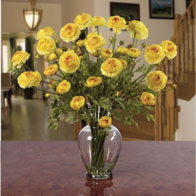 Ranunculus Liquid Illusion Silk Flower Arrangement