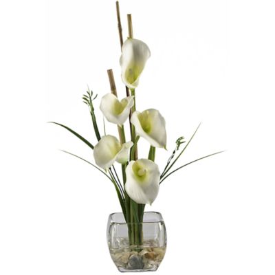 Calla Lily Liquid Illusion Silk Flower Arrangement