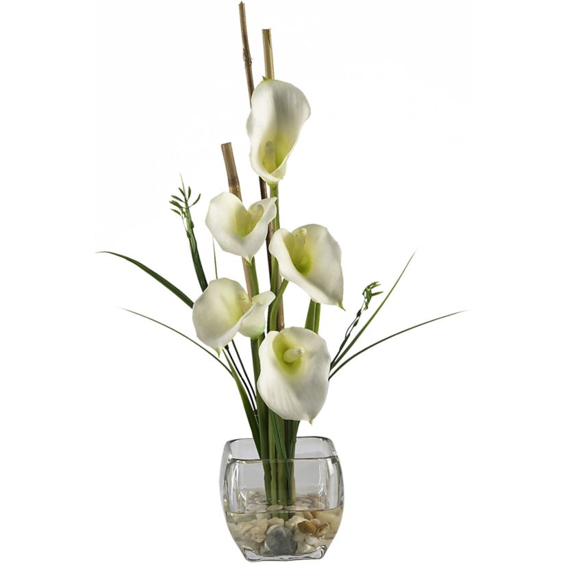 Calla Lily Liquid Illusion Silk Flower Arrangement