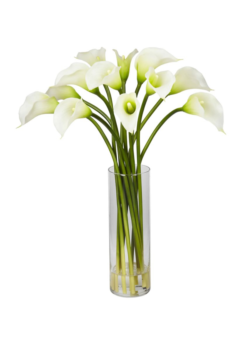 Mini Calla Lily Silk Flower Arrangement