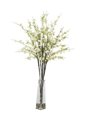 Cherry Blossoms with Vase Silk Flower Arrangement