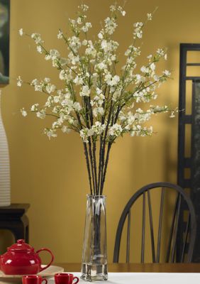 Cherry Blossoms with Vase Silk Flower Arrangement