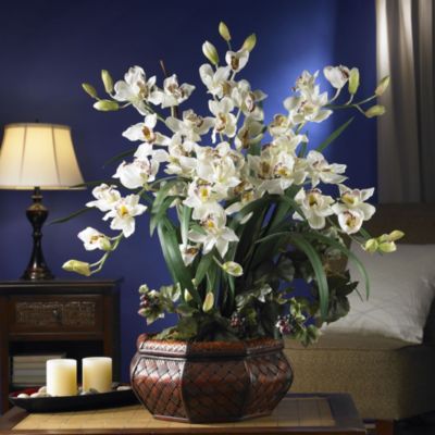 Large Cymbidium Silk Flower Arrangement