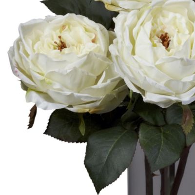 Fancy Rose with Cylinder Vase Silk Flower Arrangement
