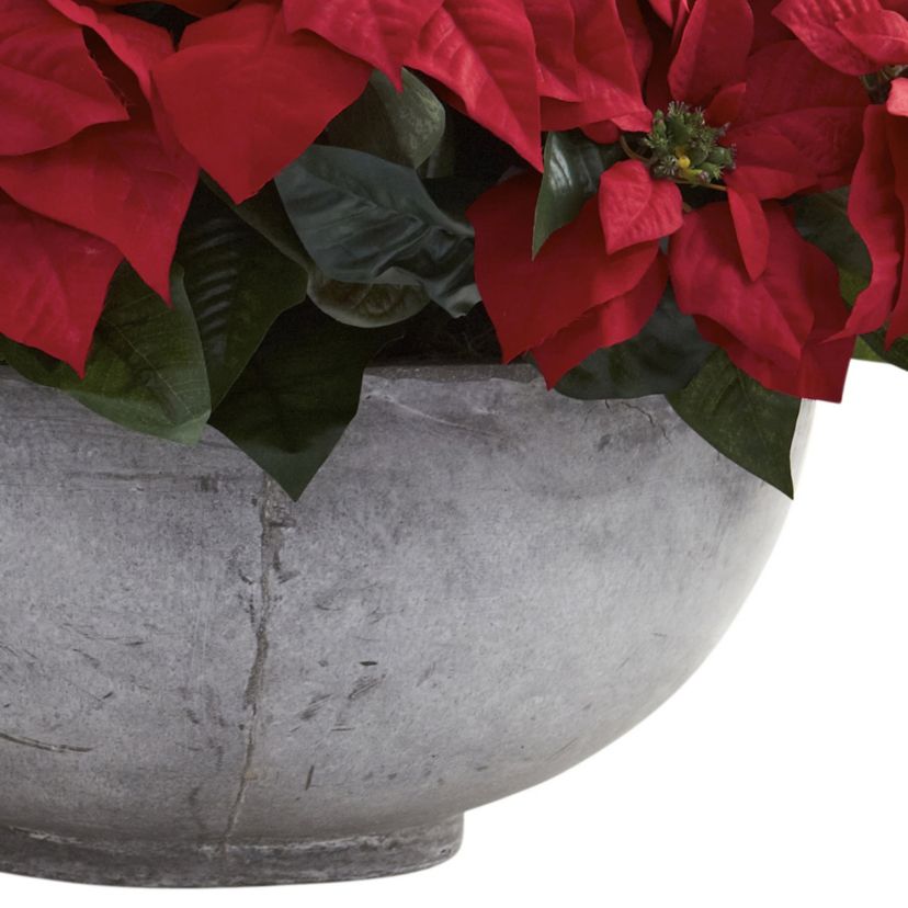 Giant Poinsettia Arrangement with Decorative Planter