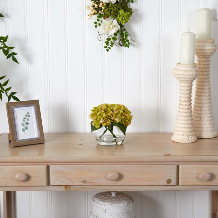 Blooming Hydrangea with Vase