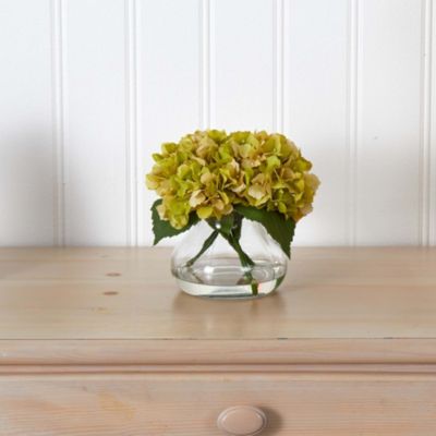 Blooming Hydrangea with Vase