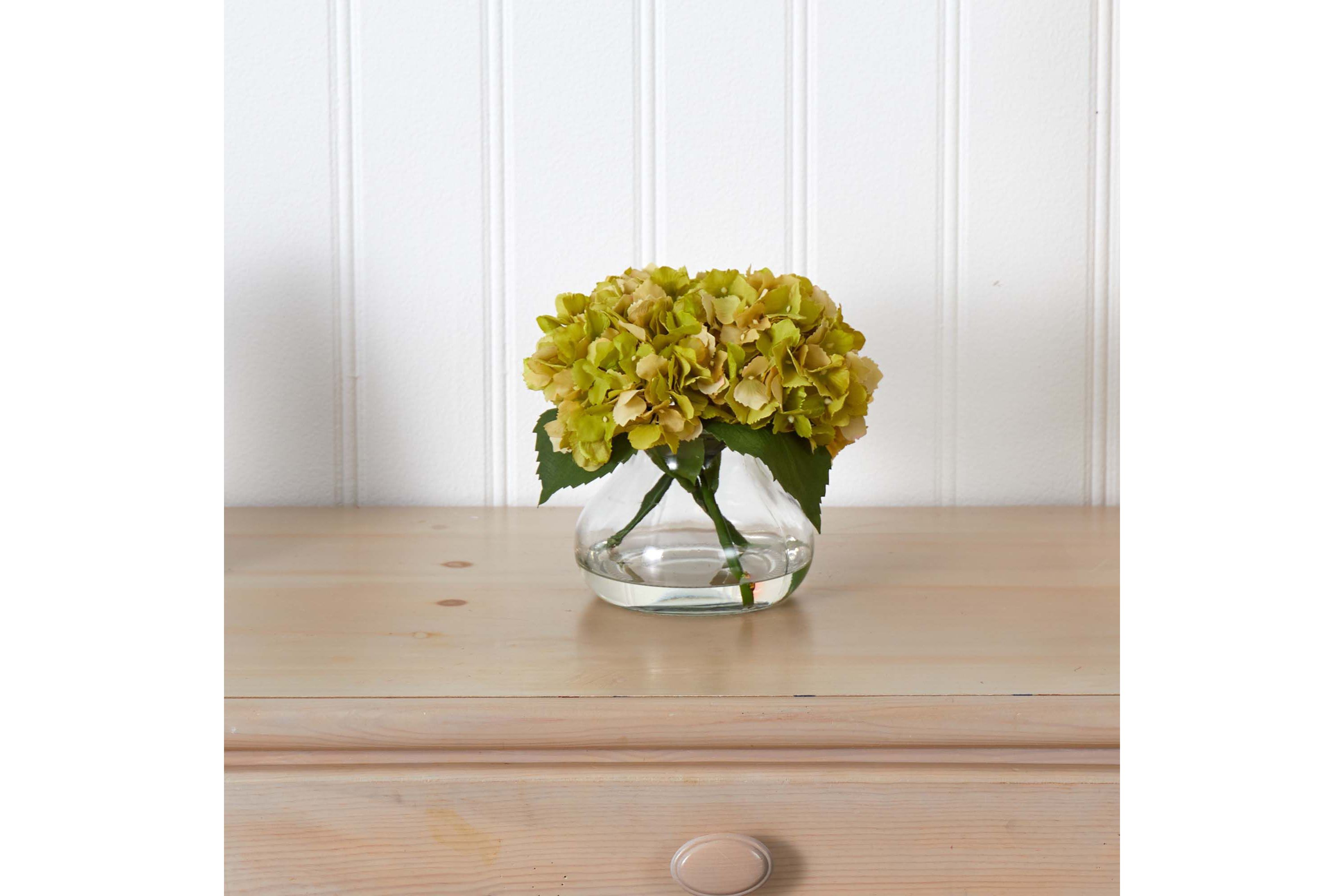 Blooming Hydrangea with Vase