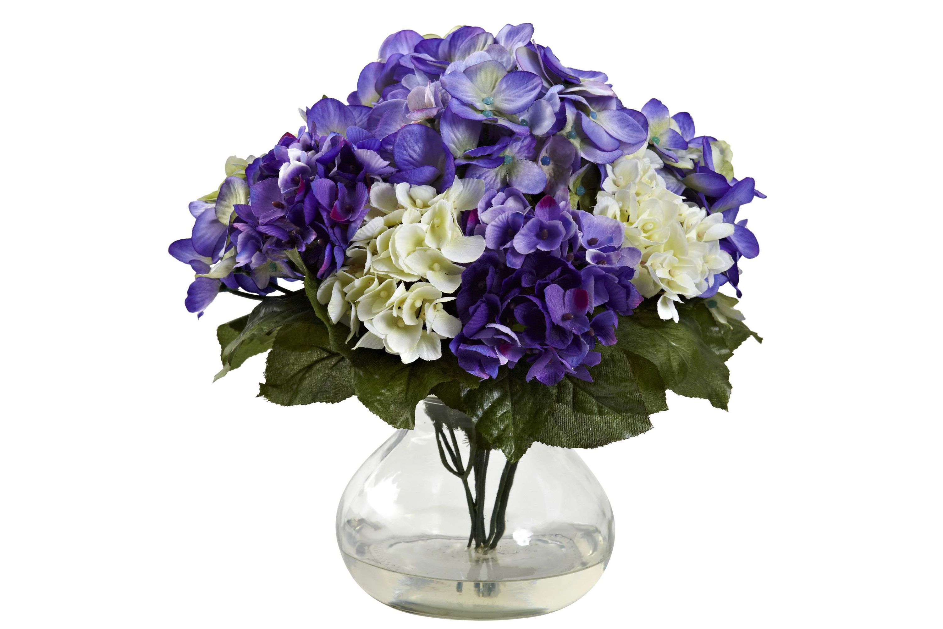 Mixed Hydrangea with Vase