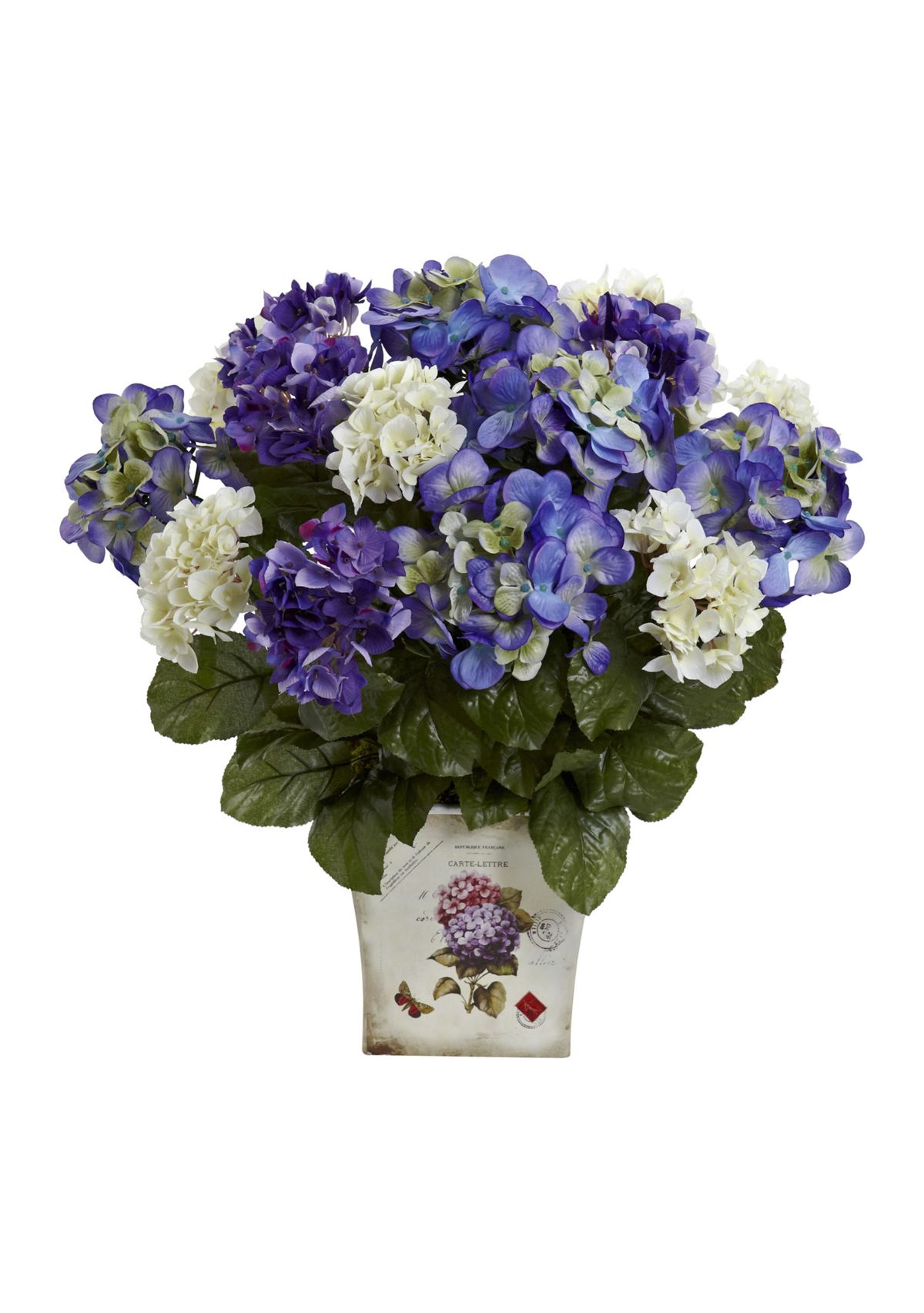 Assorted  Hydrangea with Floral Planter