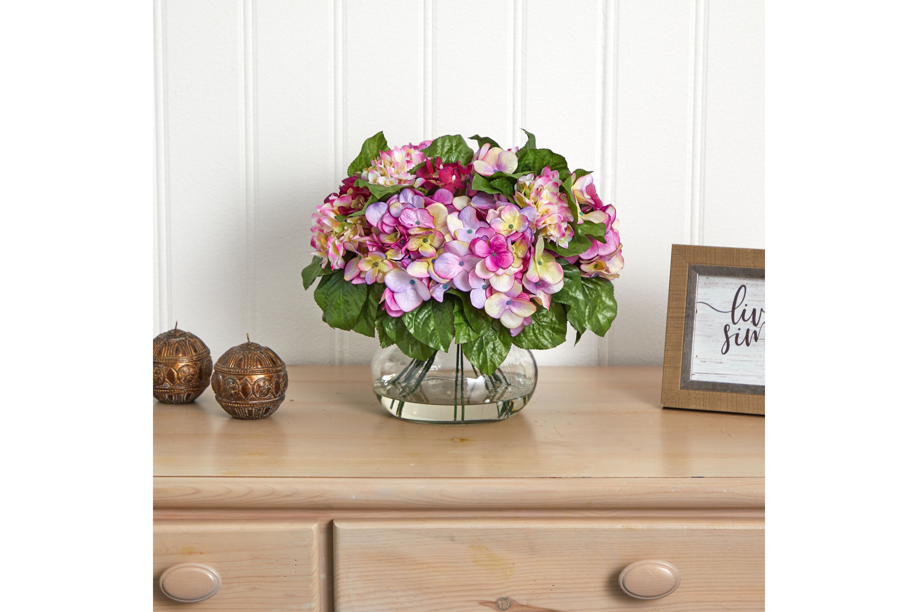 Hydrangea with Large Vase