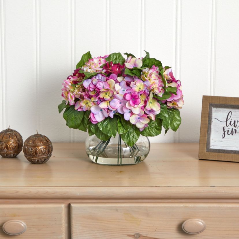 Hydrangea with Large Vase