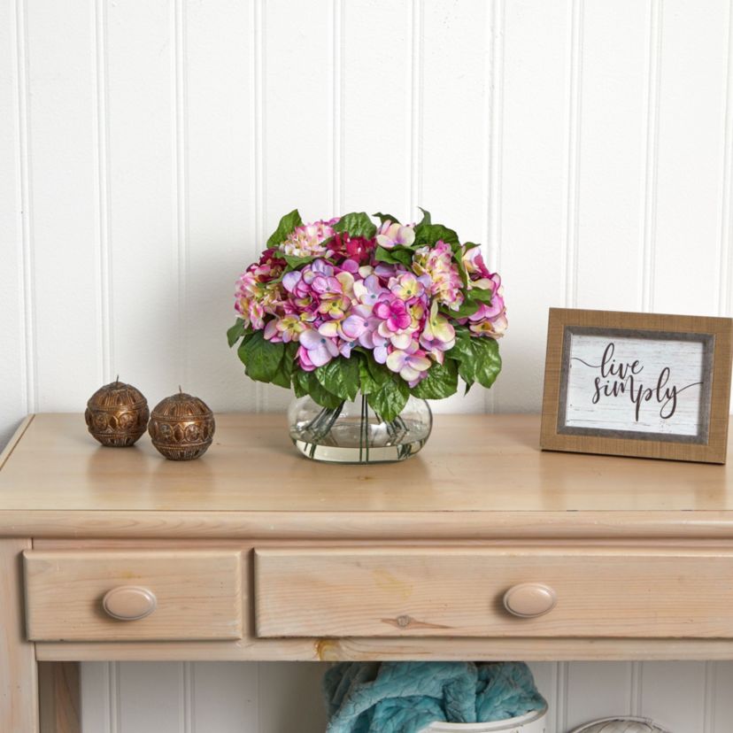 Hydrangea with Large Vase