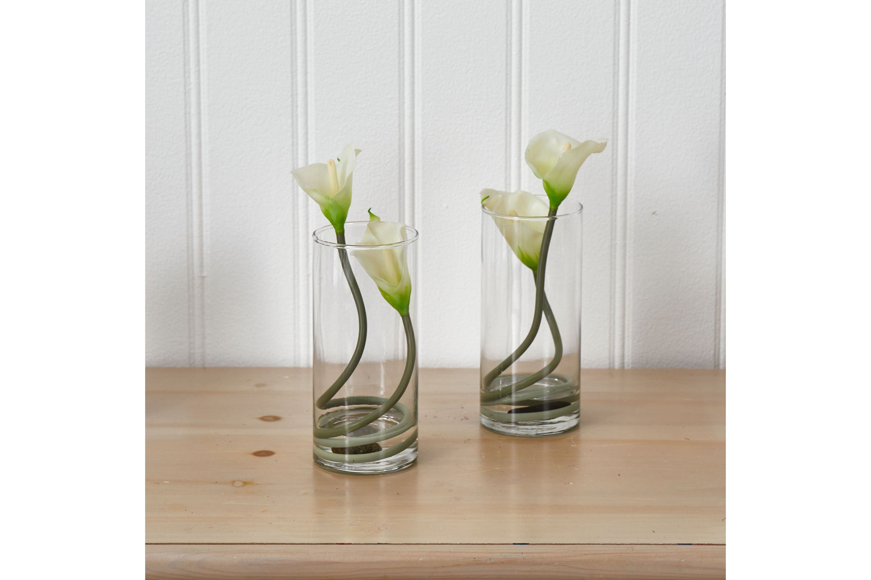 Double Calla Lily with Cylinder (Set of 2)