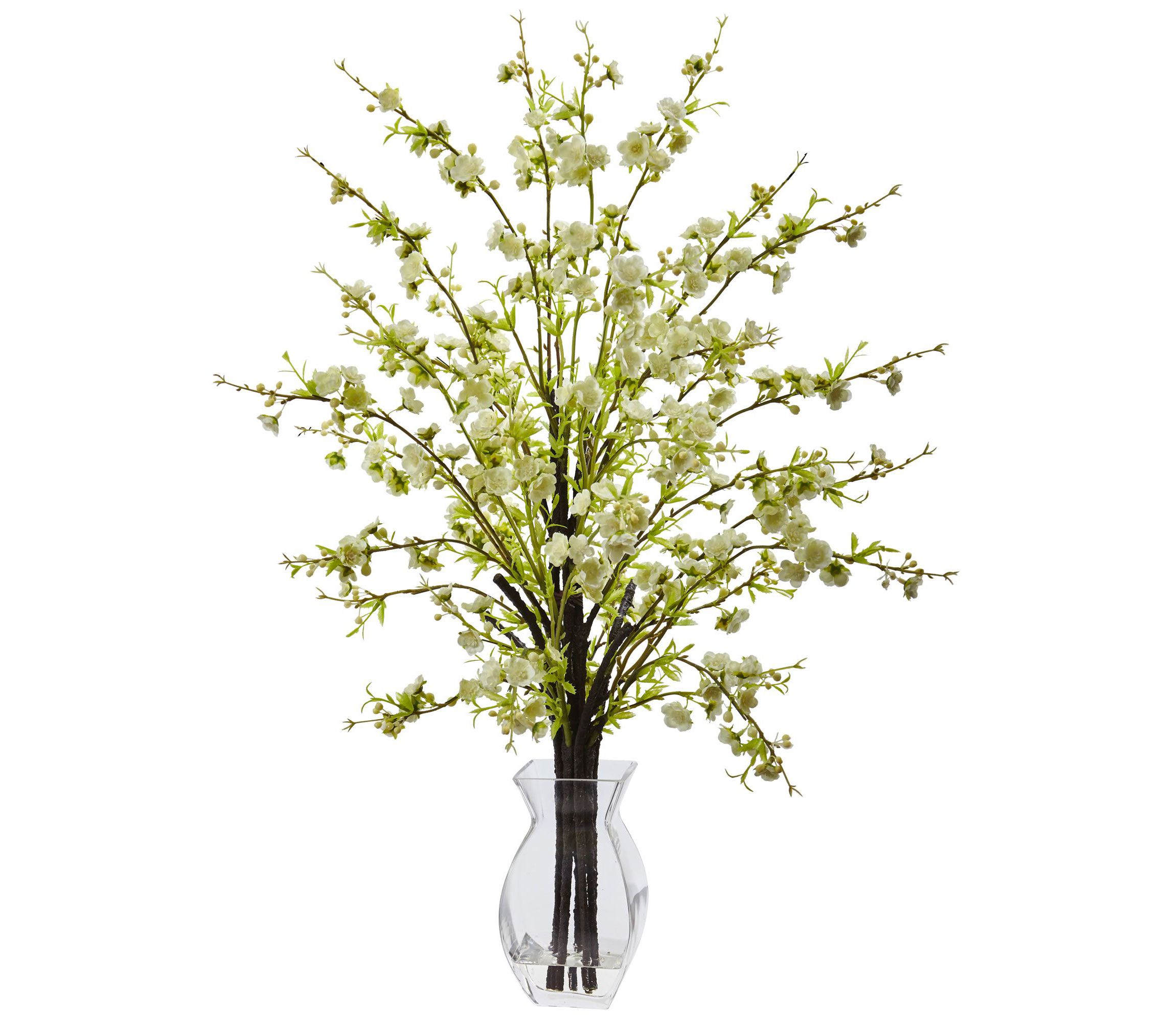 Cherry Blossom in Glass Vase