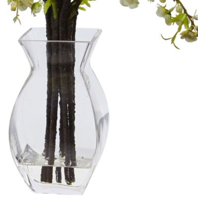 Cherry Blossom in Glass Vase