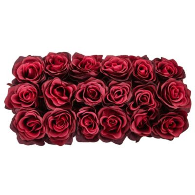 Dozen Silk Roses in Ceramic Rectangular Planter